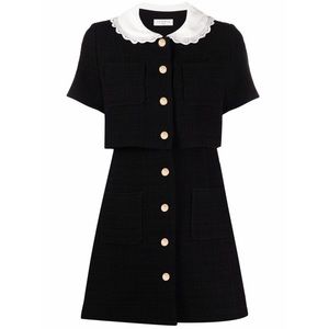 Sandro black mini dress